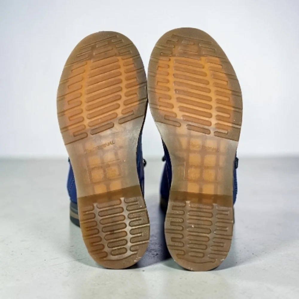 Dr. Martens Blue Leather 8-Eye Lace-Up Combat Boots - Picture 7 of 7